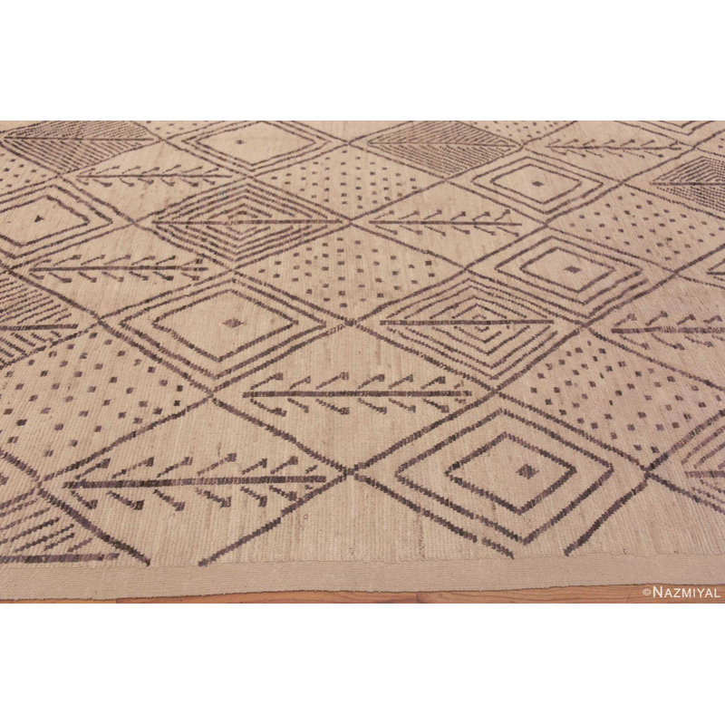 Beni Ourain One-of-a-Kind 10'2" X 14'2" Hand Knotted Area Rug
