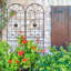 Ensemble de 2 treillis de jardin en métal 86,7 po x 19,7 po antirouille-2053073490