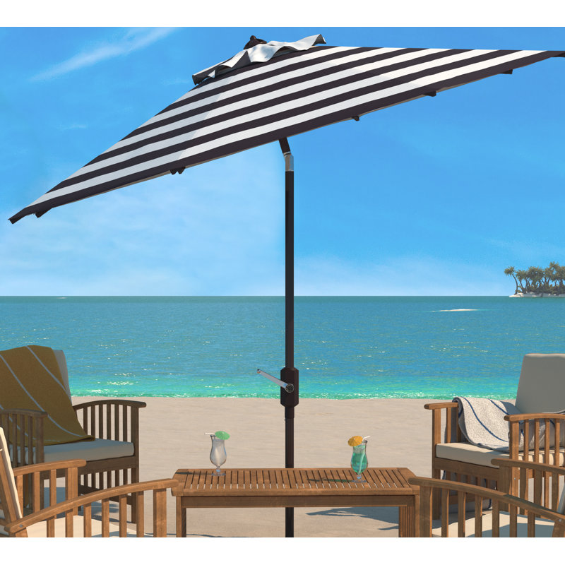 Parasol de plage 130 po, Noir