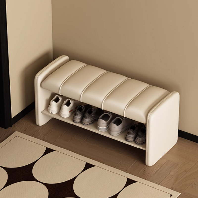 Home Shoe Stool, Beige