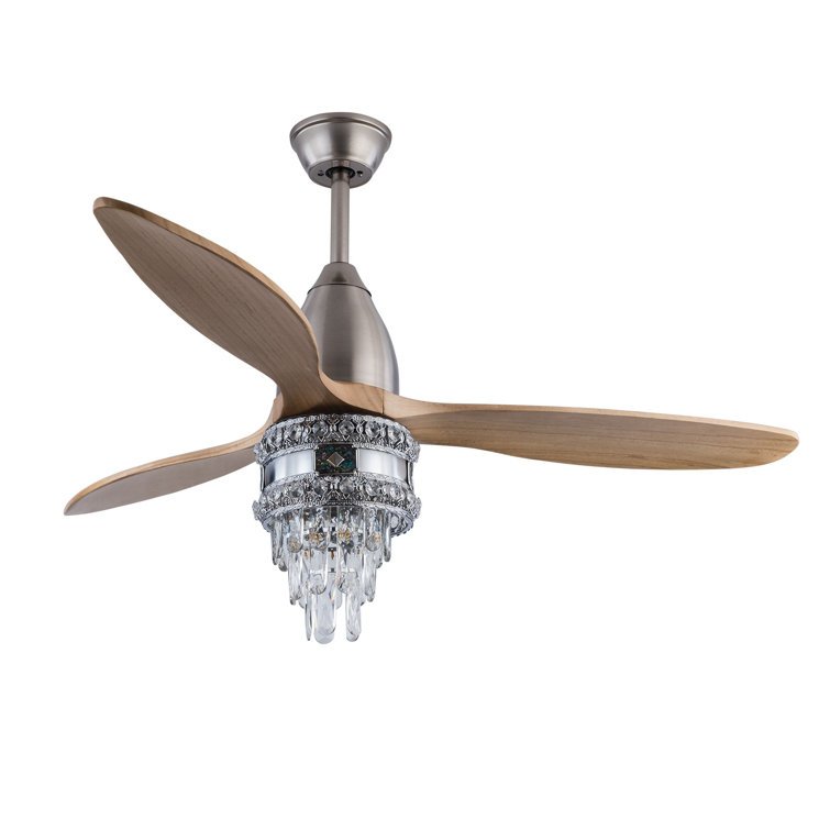 52" Ceiling Fan - Tri-Color Temperature Inverter With Remote Control