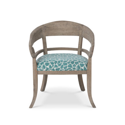 Fauteuil demi-tonneau en lin