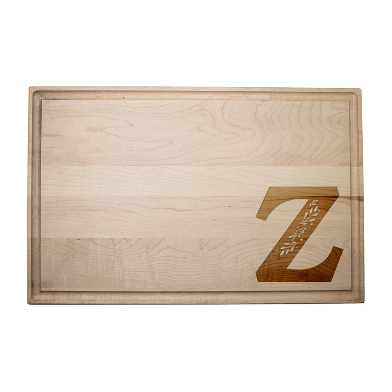 Floral Monogram - Z Cutting Board