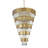 Transitional 60 Light Gold Tiered Crystal Chandelier-92361841-122499031