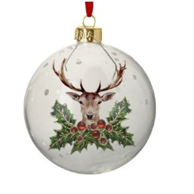 8cm Glass Animals Bauble