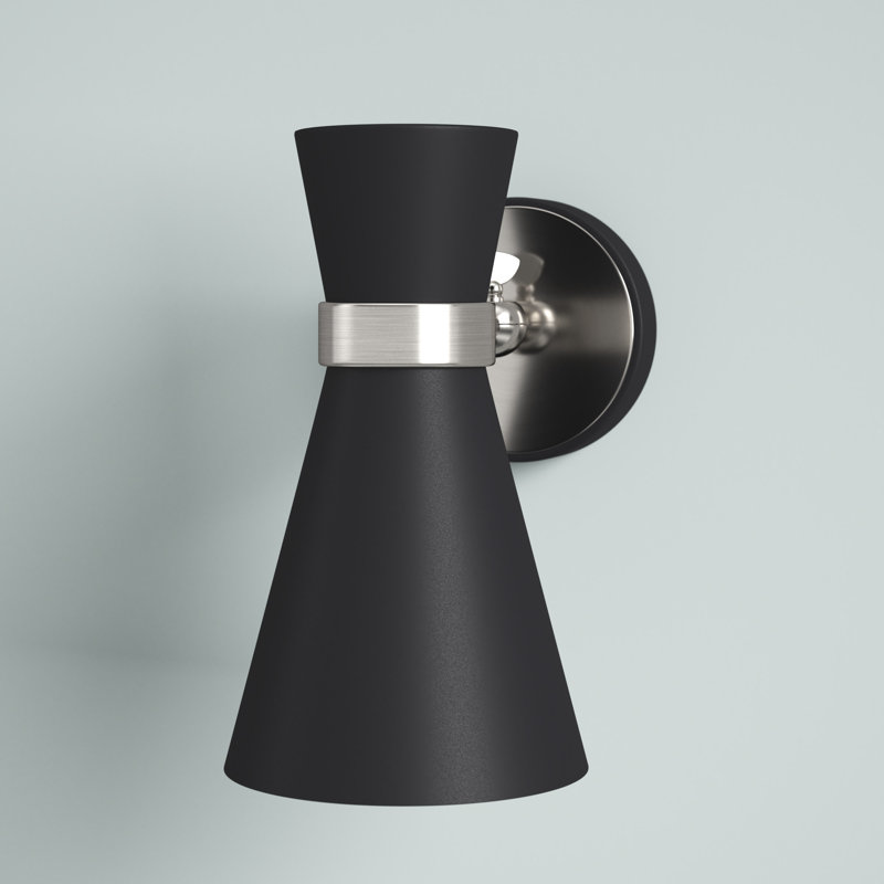 Odysseus Armed Sconce, Brushed Nickel
