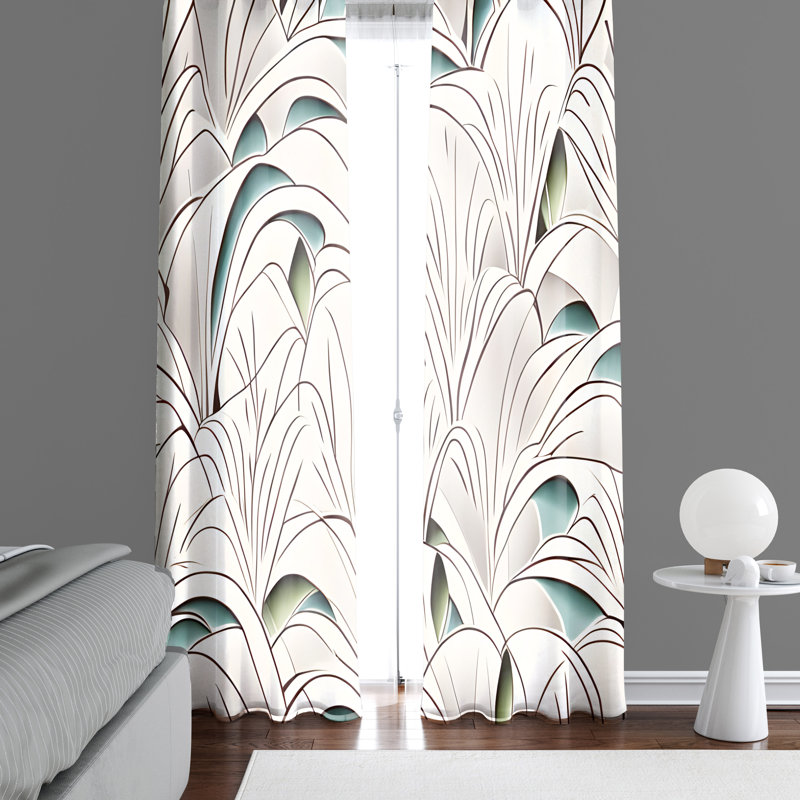 Brenae Semi Sheer Curtain Pair, 56" W x 78" L