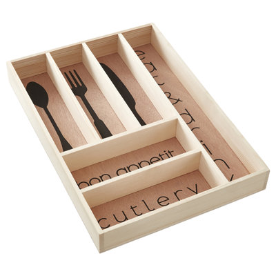 Wood Flatware Caddy
