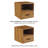 Danaya Stackable Cube End Table - Contemporary Minimalist Modular Accent Piece with Drawer for Bedroom, Living Room, or Office-1636903864