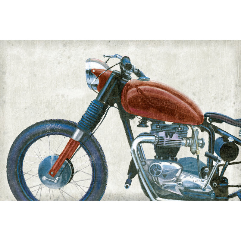 Lets Roll III Grunge Crop by James Wiens - Wrapped Canvas Painting, 20cm H x 30cm W x 3.8cm D
