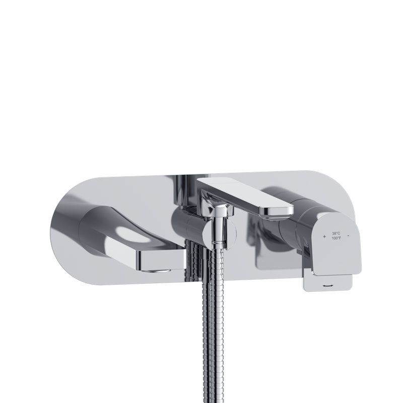 Ode Wall Mount Tub Filler Trim, Chrome