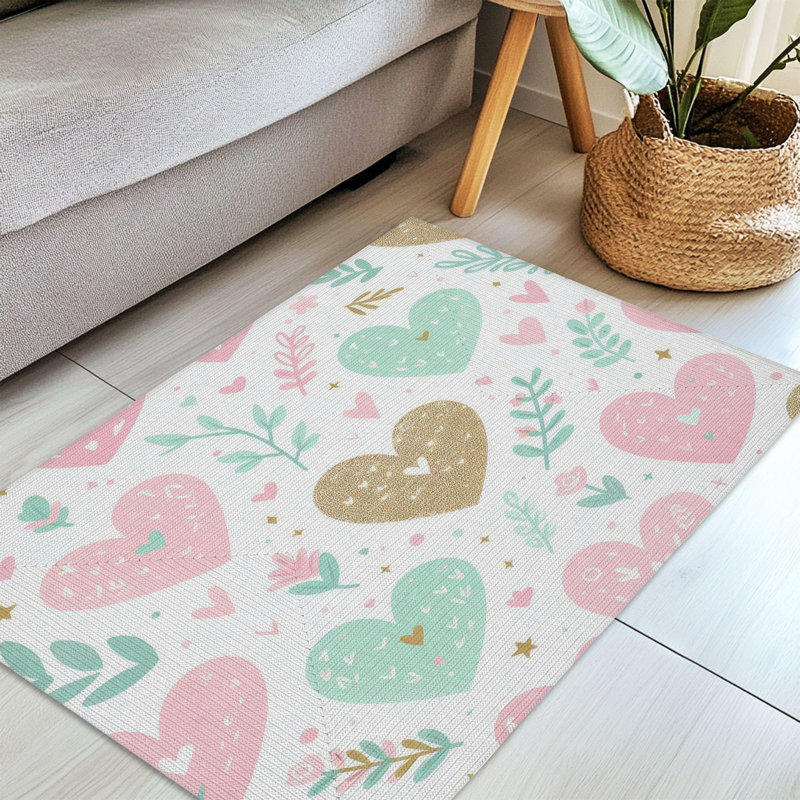 Tapis tressé romantique, Rectangulaire 3 pi x 5 pi