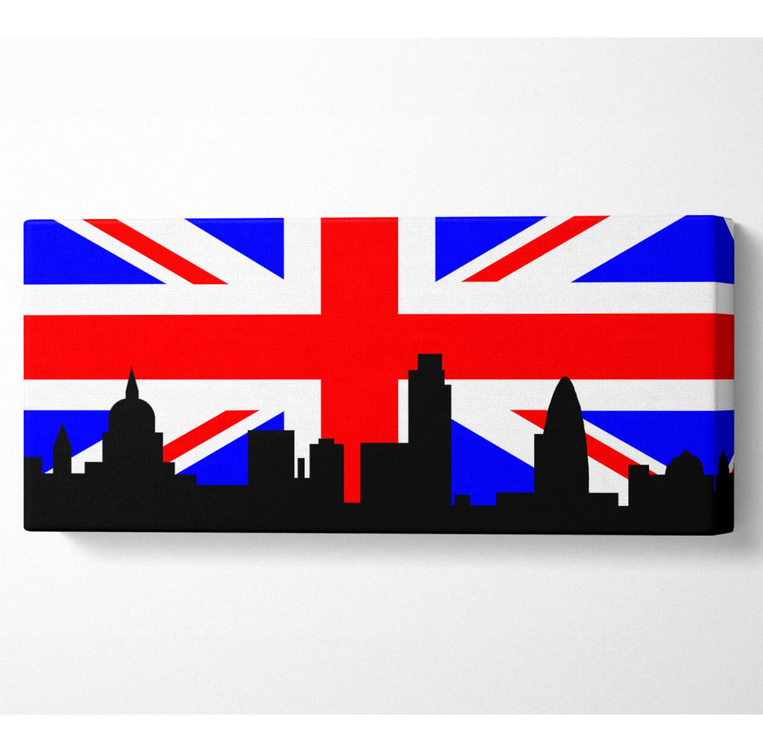 London City Great British Flag Panoramaleinwand