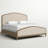 Marlo Solid Wood Arched Headboard Upholstered Bed-1709090449