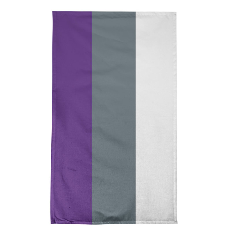 Tea Towel Kitchen Towel, Cotton Blend, Purple/Slate Gray/White