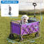 Chariot pliable robuste avec roues tout-terrain, capacité de 113 kg (250 lb), idéal pour le camping, la plage et le jardin, violet.-135805459