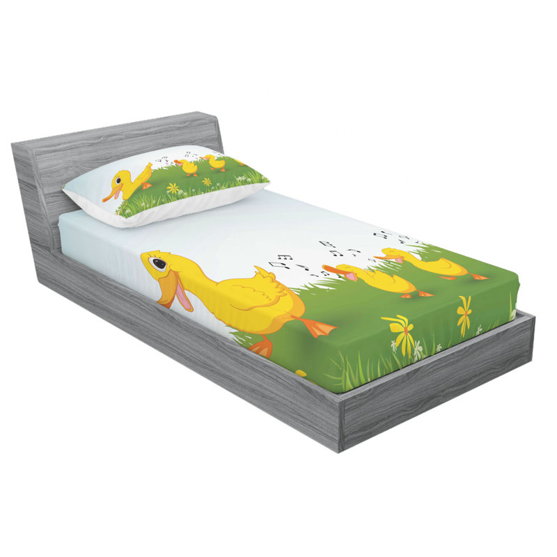 Microfiber Sheet Set, Twin Sheet Set with Fitted Sheet