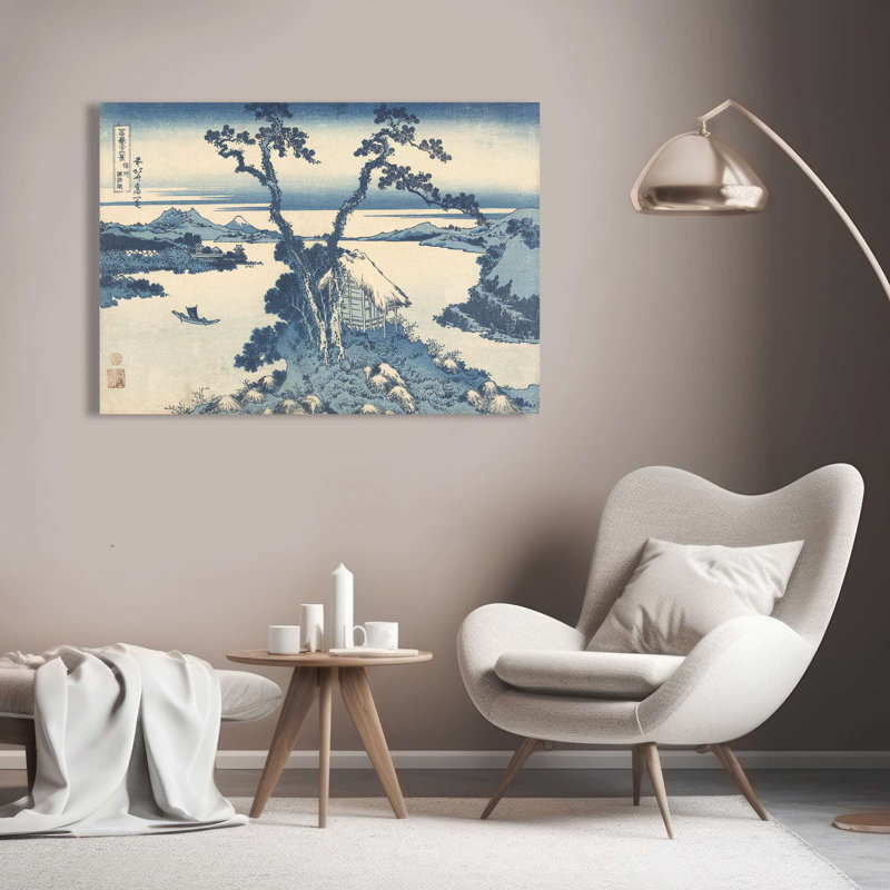A View Of Mount Fuji Across Lake Suwa by Katsushika Hokusai - Wrapped Canvas Print, 50cm H x 70cm W x 4cm D
