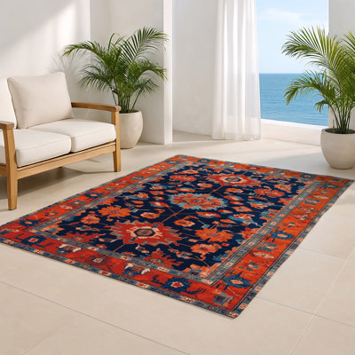 Tapis d'intérieur et d'extérieur mauve Tabriz