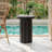 Outdoor Lightweight Concrete Black Marble Effect Side Table