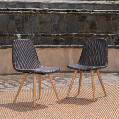 Ensemble de 2 chaises de salle à manger GILA - avec pieds à transfert de chaleur pour une finition unique