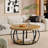 31.5in Round Coffee Table with Storage