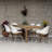 Shick 6 - Person Teak Wood Patio Dining Set with Rectangular Table