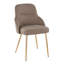 Chaise rembourrée York en métal chromé et similicuir blanc York - ensemble de 2-416814936-416814939