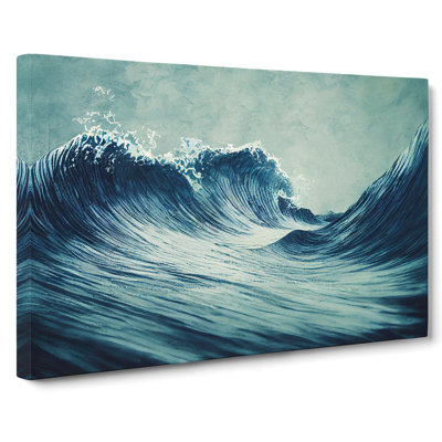 Evolving Japanese Wave - Wrapped Canvas Print