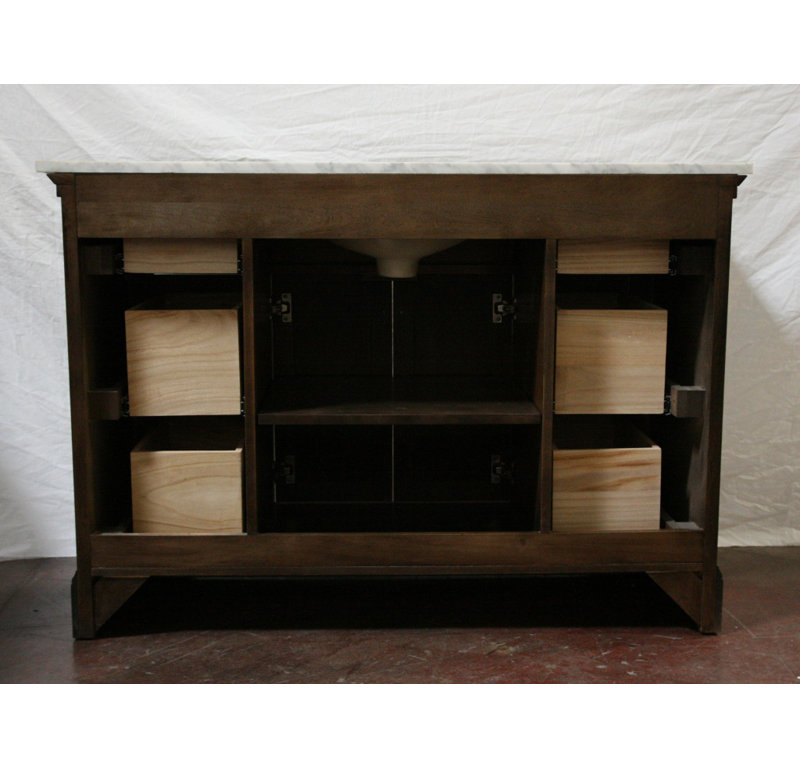 49'' Single Bathroom Vanity with Stone Top