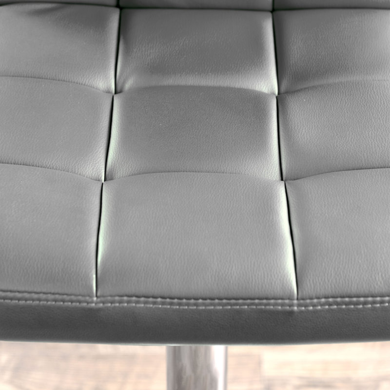 Tabouret de bar pivotant à hauteur réglable Aarvin, Gris