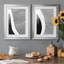Abstrait Noir et Blanc I - Art abstrait moderne, encadré sous verre acrylique, ensemble de 2, décoration murale moderne pour salon-344711712-344711713