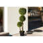 90cm Faux Moss Topiary in Cement Pot