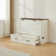 Rangement escamotable pour armoire escamotable avec prises de courant blanc rustique