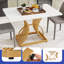 Table de salle à manger moderne chic de 47 pouces avec pieds à piédestal uniques-297289986-297290108