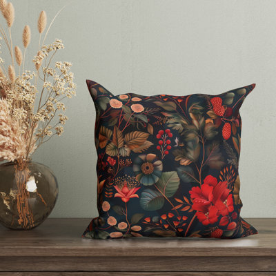 Housse de coussin réversible Floral Maximalist Floral