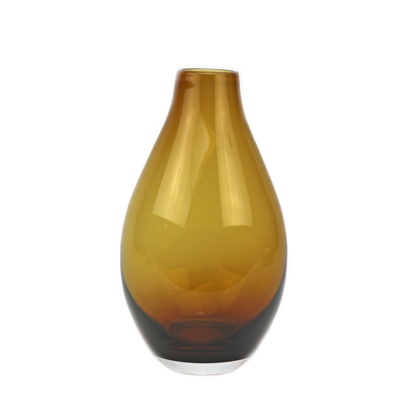Teardrop Vase Amber