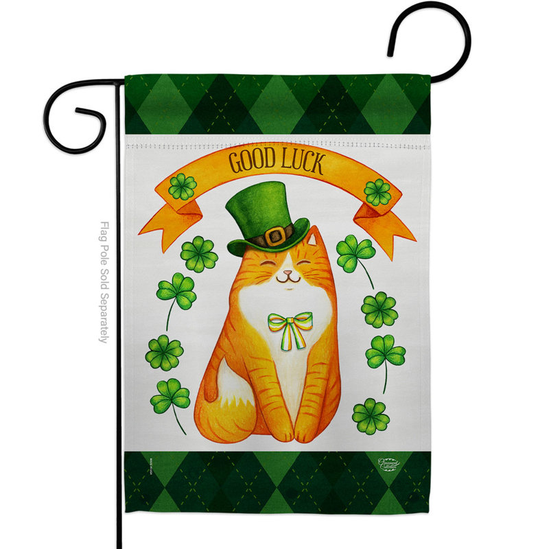 Drapeau de maison Patty Kitty, H 18,5 po x l 13 po