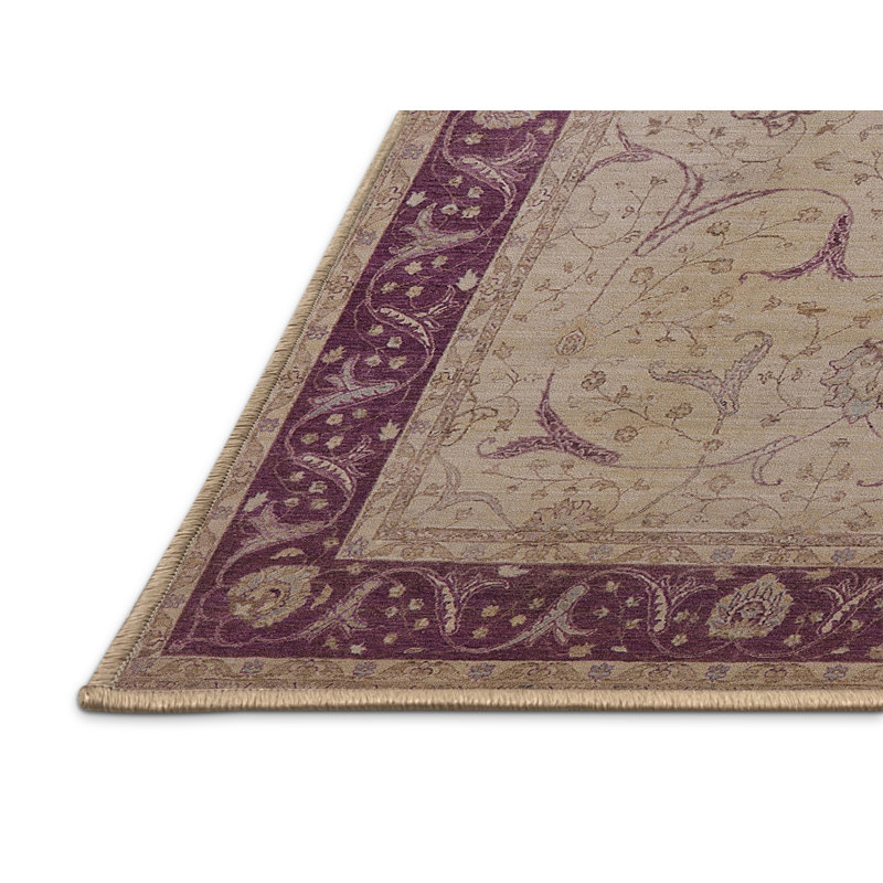 Tapis marocain tissé à la machine, Rectangle 4 pi x 6 pi