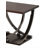 Black Nickel End Table with Bottom Shelf