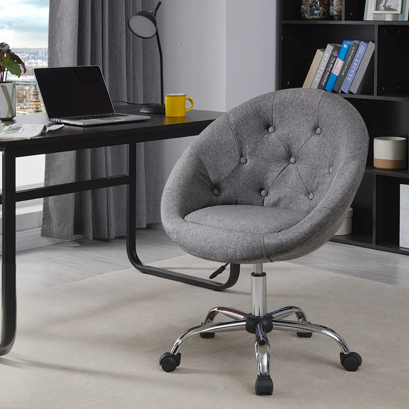 Task Chair, Grey Linen