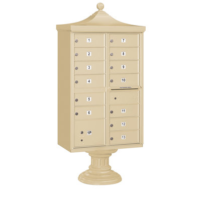 Regency Aluminum Multi-Unit Mailbox with Newspaper Compartment
