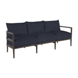 Santa Barbara 86.63" Wide Outdoor Patio Sofa with Cushions