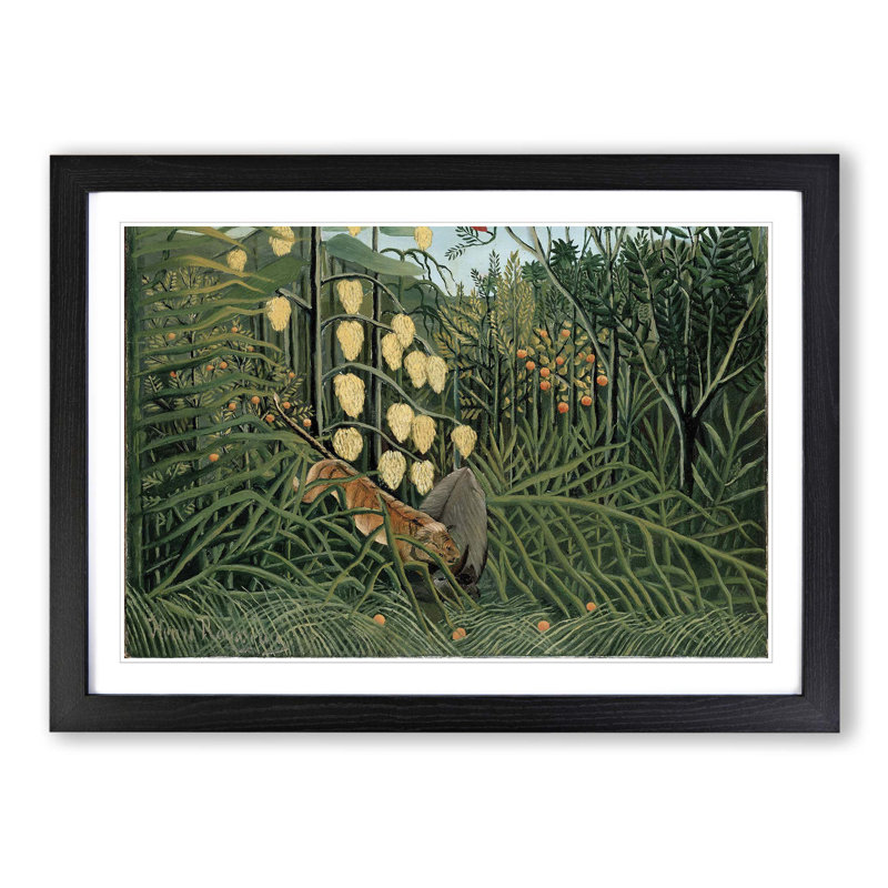 Henri Rousseau - Single Picture Frame Painting, Black