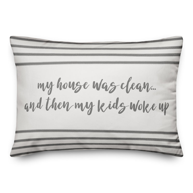  Coussin My House Was Clean, Polyester / Bourre en polyester