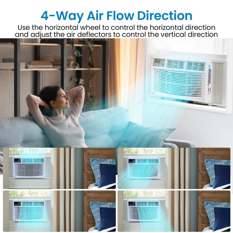 Babevy 8000 BTU Wi-Fi Connected Window Air Conditioner