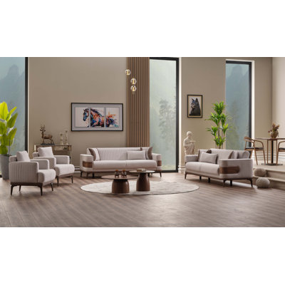 Rasit 4 - Piece Living Room Set