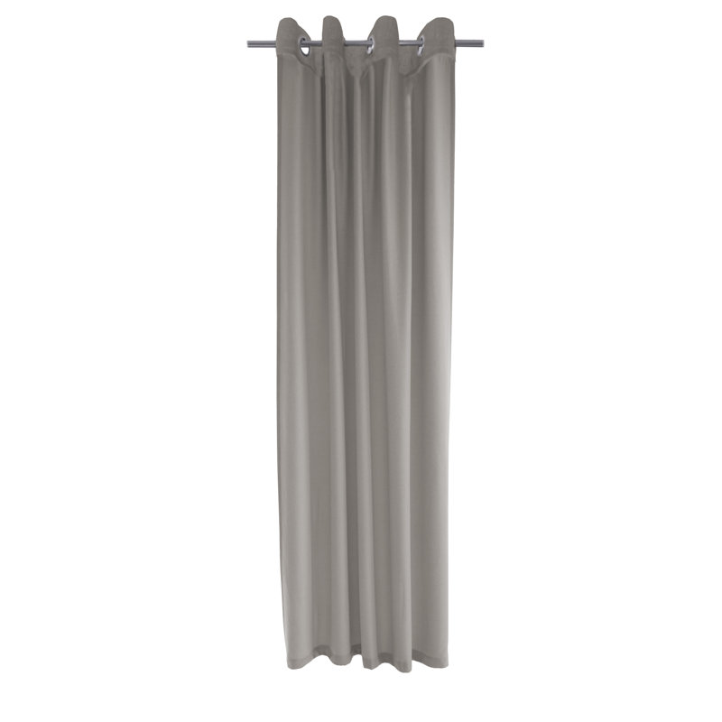 Aritha Room Darkening Curtain, Pebble