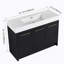 Ensemble de meuble-lavabo autoportant de 48 po avec lavabo en résine, avec porte à fermeture douce, ensemble KD-150470423