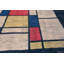Tapis unique d'inspiration artistique et artistique moderne Piet Mondrian